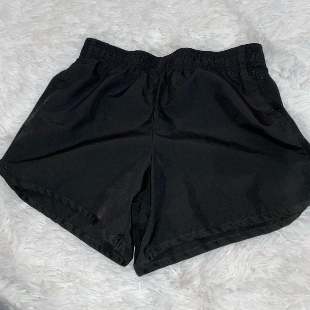 black shorts